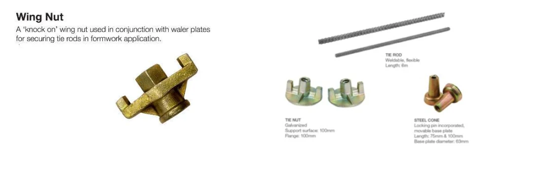 Hot Sale D15/17mm Construction Formwork Tie Rod System for Wall Concrete Formwork